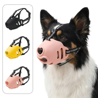 Muselière réfléchissante en forme de cœur pour chien, réglable et anti-morsure, pour la promenade en extérieur et l'entraînement des chiens de petite et grande taille