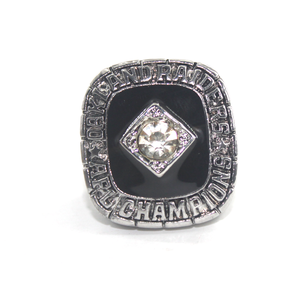 Bague de champion des Auckland Raiders 1967 en alliage plaqué argent 925, unisexe, style hip-hop rock, géométrique, avec strass en cristal de laboratoire, pour les fans - Product Image 3