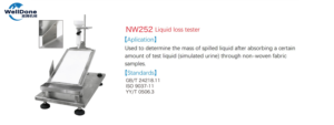 WellDone Liquid Loss Tester Wasser absorptions tester für Vliesstoffe Digitaler Berst festigkeit tester - Product Image 4