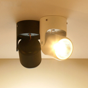 360 <span class=keywords><strong>degrés</strong></span> rotation Downlight 5W 7W 10W 12W COB LED piste lumière salle de réunion projecteur de plafond monté en surface - Product Image 4