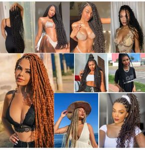 Vente en gros Kannekalon pour <span class=keywords><strong>Freetress</strong></span> Twist Tressage synthétique Tresses au crochet Extensions de cheveux Vague profonde En vrac Crochet Cheveux Tresse - Product Image 6