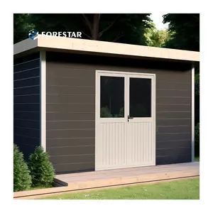 Special Offer European style skin-friendly yard and garden wood plastic composite shed house wpc car shed carport