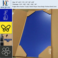 Plaques en acrylique pour gravure laser, 1/16'' d'épaisseur, 12x24'' (1'x2'), blanc/noir, feuilles en plastique ABS bicolores, deux couches, 4 pièces par boîte