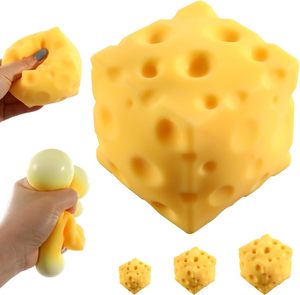 Squishy de Queso Grande (10cm/12cm), Juguete Antiestrés de Queso para Aliviar el Estrés, Juguetes Virales para Apretar, Regalos para Fiestas y Cumpleaños - Product Image 1