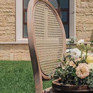 Обеденный стул louis round fabric в античном французском стиле для свадебного торжества