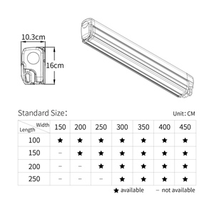 Wareda w5500 Side mounted Caravan Motorhome <span class=keywords><strong>RV</strong></span> mái hiên Sun Shade cắm trại van mái hiên - Product Image 5