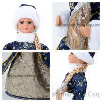 SOTE 35/40CM Seau à bonbons traditionnel certifié BSCI, poupée en peluche, jouet en peluche, décoration d'intérieur, Nouvel An russe, vente en gros d'usine