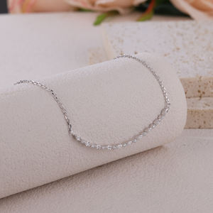 Collar con colgante certificado GIA de diamante de alta calidad promocional personalizado de oro sólido de 18 quilates, entrega rápida, regalos de cumpleaños para novia - Product Image 6