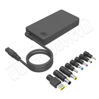 Suplai Daya Notebook Ultra Slim 65W Solusi GaN Universal dengan Colokan EU 8 Jenis Tip untuk HP/Dell/Asus/Acer Dll.