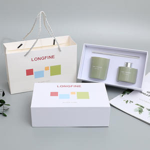Boîte cadeau d'aromathérapie de luxe Bougie parfumée en verre Diffuseur de roseaux pour aromathérapie à domicile pour cadeau - Product Image 6