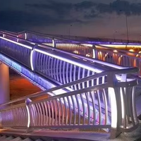 Balise réfléchissante LED lumineuse de qualité ingénierie pour aménagement paysager nocturne, garde-corps de pont, clôture de sécurité en acier inoxydable pour canal fluvial