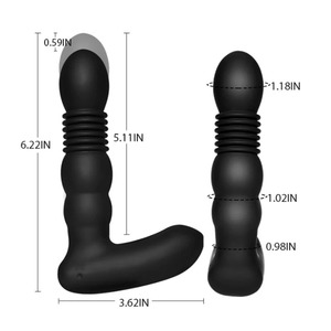 Plug Anal 9 patrones <span class=keywords><strong>vibrador</strong></span> masajeador de próstata para hombres silicona y Matel Anal Butt Plug Anillo <span class=keywords><strong>Vibrador</strong></span> - Product Image 2
