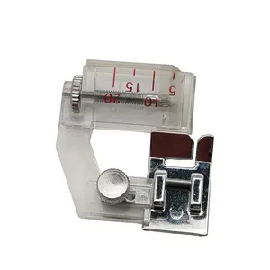 Máquina de costura multifuncional doméstica, venda quente, máquina de costura multifuncional com largura ajustável e borda estreita, calçador de pés