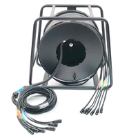 Cable de Micrófono de Fibra Óptica OEM CAT5E/CAT6/CAT6E RJ45 de 4/6/8 Canales con Entrada/Salida, Carrete de 5M/10M/15M para Pantalla LED