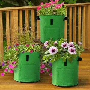 Fabric Garden Plant Potato Grow Container Bag Flower Pots Greatbuy Root Pots Plant Bags Flower Grass