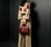 Ensemble deux pièces pour femmes, chemise à manches longues et pantalon large à taille haute, vêtements pour femmes pour le bureau, les soirées et les fêtes