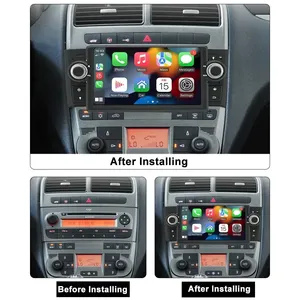 Autoradio Android 7 Pouces pour Fiat Linea Grande Punto 2007-2012 Multimédia CarPlay sans Fil Stéréo Unité Centrale de <span class=keywords><strong>Navigation</strong></span> - Product Image 3