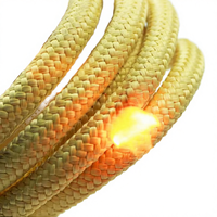 Cordon en macramé de luxe en aramide Kevlar enduit, diamètre 1-40 mm, haute résistance, tressé, longueur 100 m, pour sacs et vêtements, vente en gros sur mesure