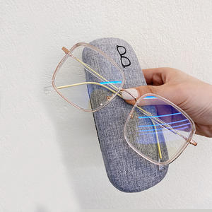 Nuevas gafas TR90 anti luz azul con montura cuadrilátera, estructura metálica completa, lentes AC, gafas para computadora, para uso a la moda. - Product Image 2