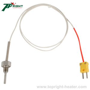 حجم مسبار رأس الأسطوانة 8 * من نوع جهاز استشعار درجة الحرارة K مثبت مع قابس - Product Image 4