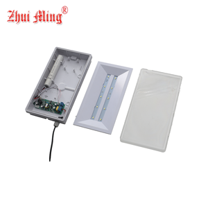 PVC segno di uscita di emergenza ricaricabile a parete luce di emergenza con direzione freccia luce di emergenza automatica - Product Image 3