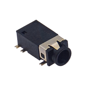 PJ-342 ช่องเสียบแจ็คเสียงสเตอริโอขนาด 3.5 มม., ช่องเสียบแบบ 6 พิน SMT พร้อมเสาติดตั้งแบบคู่, ขั้วต่อแบบตัวเมีย - Product Image 2