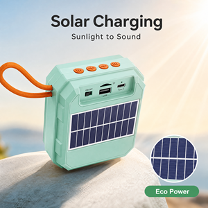 Mini Altavoz Inalámbrico 5.3 con Energía Solar, Altavoz con Ranura para Tarjeta, Sistema de Audio para Exteriores, Cargador Solar Compacto - Product Image 4