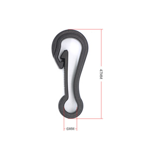 Plastic Hook <b>Bag</b> <b>Accessory</b> 47mm Anti Loss Convenient Outdoor Backpack Hanging Hook - Product Image 3