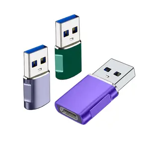 colorful usb a male to usb c female data transfer power charge adapter 480mbps