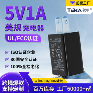 Cargador USB Riddle 5V1A con salida de 10W, certificado según el estándar estadounidense para la carga de teléfonos móviles. - Product Image 5