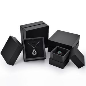 Wholesale Jewelry Packaging <b>Black</b> Top and Bottom Case Raphe <b>Boxes</b> Recycled Paper Jewelry <b>Boxes</b> - Product Image 1