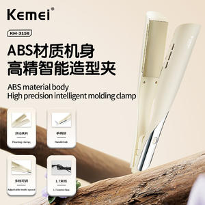 Lisseur de cheveux Kemei avec plaque de 3 cm, ions négatifs, fer à lisser électrique avec réglage de la température pour un usage domestique - Product Image 4