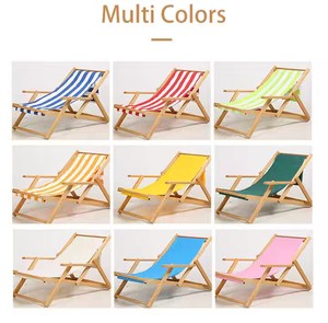 Nuevo diseño multicolor plegable <span class=keywords><strong>playa</strong></span> al aire libre sillón reclinable Silla de salón silla de madera plegable ajustable para Olde inglés 800 - Product Image 2