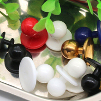 Boutons de veste de chef en nylon de haute qualité 7mm 11mm 12mm, style plat, durables, livraison rapide pour sacs