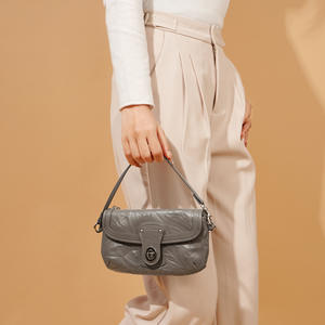 Sac à main carré en cuir véritable pour femme, style streetwear classique, marque privée <span class=keywords><strong>LOUIS</strong></span> LEVANE, avec chaîne de luxe pour l'épaule - Product Image 1