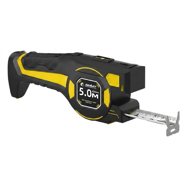 Professional 2-in-1 Green Cross Line Laser Level 5m Tape Measure High Precision Dual Lasers IP54 Waterproof 2mm Accuracy