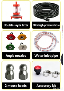 Nettoyeur <span class=keywords><strong>de</strong></span> canalisations industriel diesel 200 bars, haute performance, avec tête <span class=keywords><strong>de</strong></span> <span class=keywords><strong>pompe</strong></span> à piston personnalisée pour le nettoyage des égouts - Product Image 2