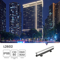 Proyector de Pared de Aluminio para Exteriores, 16W, AC100V-277V, Control DMX, Brillo Ajustable, IP66, Impermeable