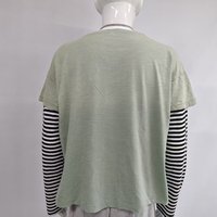 T-shirt en coton slub pour homme de haute qualité, personnalisé, qui a été lavé et blanchi par un traitement d'exposition au soleil