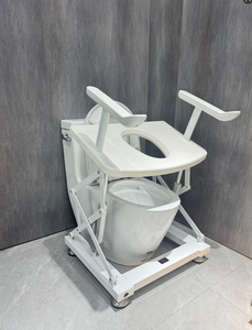 Nhà <span class=keywords><strong>m</strong></span>áy sản xuất chă<span class=keywords><strong>m</strong></span> sóc người già nhà vệ sinh an toàn khung lan can lấy thanh <span class=keywords><strong>commode</strong></span> tay vịn cho người khuyết tật thép carbon Trắng - Product Image 2