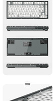 Kit de clavier mécanique USB à échange à chaud, clavier personnalisé, 82 touches, programmation DIY, RGB, coussin en silicone, clavier de jeu filaire