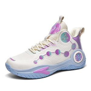 Quantité minimale de commande 1 marque Logo étiquette personnaliser hommes haute qualité <span class=keywords><strong>mode</strong></span> Cool enfants sport baskets maille respirant chaussures de <span class=keywords><strong>basket</strong></span>-ball <span class=keywords><strong>pour</strong></span> les femmes - Product Image 4