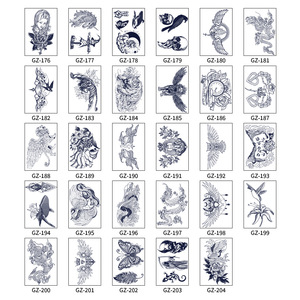 Femmes Hommes 54 Feuilles Petite Taille <span class=keywords><strong>Bras</strong></span> Temporaire Transfert d'Eau Jus Herbal Semi-permanent Tatouage Autocollants Fait Papier 15 Jours Porter - Product Image 5