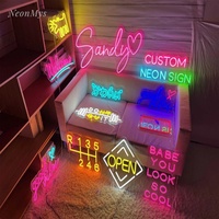 Penjualan Langsung Pabrik Lampu Neon Dekorasi Kamar Anak Latar Belakang Dinding Suasana Ruangan
