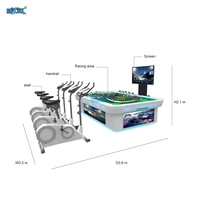 Parc d'attractions Bike Racing Game Machine Competitive Cycling 4 Playes Indoor Sport Cycling Game Machine