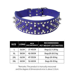 Meistverkauftes Langlebiges Einfaches Solides PU-Nieten-Halsband für Kleine Mittlere Große Hunderassen & Katzen - Product Image 4