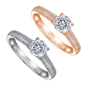 Personalized Custom <b>925</b> Sterling <b>Silver</b> Classic style Grade CZ Rhodium Plated Engagement <b>Ring</b> Women Parties Gift Anniversaries - Product Image 1