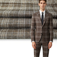 Costume de chemise technique tissé en fil teint à rayures de style uni écologique Tissu teint en fil de rayonne de polyester et de viscose