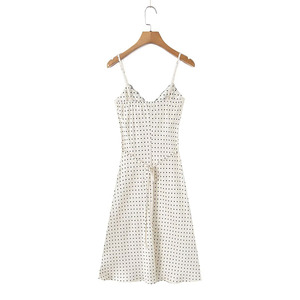 SHENZHU Abito Estivo da <span class=keywords><strong>Donna</strong></span> 2026 Nuova Moda con Pois e Pizzo Patchwork, Vestito <span class=keywords><strong>Retrò</strong></span> Sexy ed Elegante - Product Image 2