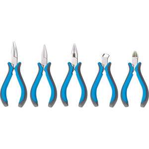 FERVI - 0020 Jeu de mini pinces polies fines (5 pièces) -Pinces et fraises électroniques EAN 8012667184902 - Product Image 1